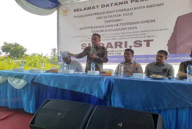 Anggota DPRD Medan Fraksi PAN, Sudari, gelar Sosper VII di Kelurahan Besar