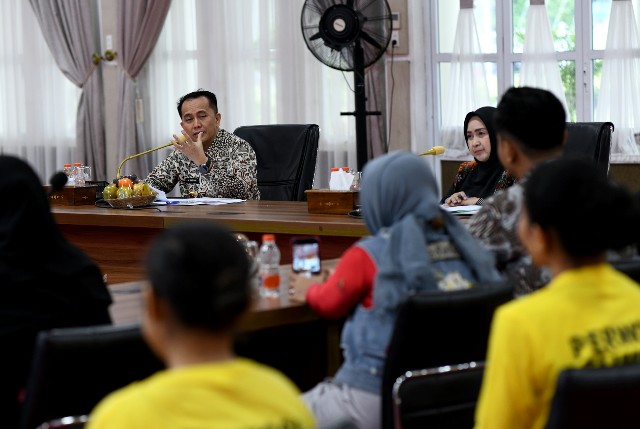 Pj Gubsu, Agus Fatoni, motivasi atlet senam kreasi