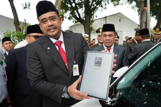 Wali Kota Medan, Bobby Nasution, lauching parkir berlangganan