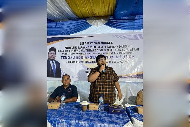 Anggota DPRD Medan Fraksi NasDem, T. Edriansyah Rendy, gelar Sosper 8 TA 2024 di Marelan