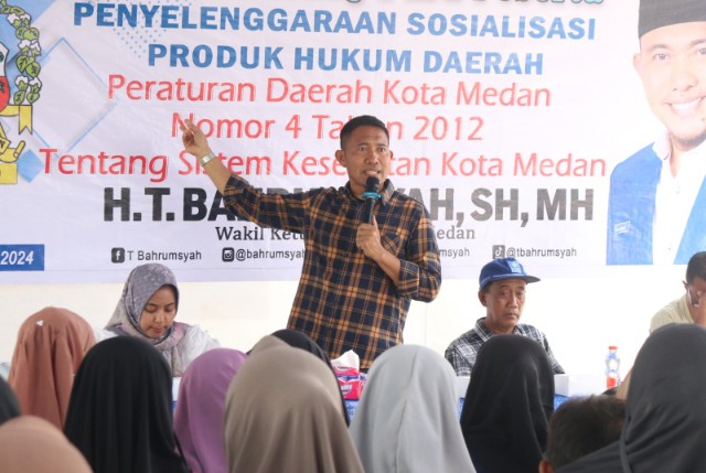 Wakil Ketua DPRD Medan, T. Bahrumsyah, gelar Sosper XI TA 2024 Sei Mati