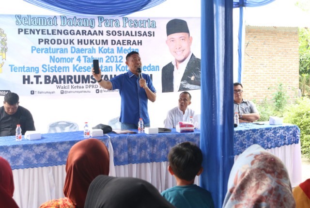 Wakil Ketua DPRD Medan, T. Bahrumsyah, gelar Sosper XI TA 2024 di Marelan