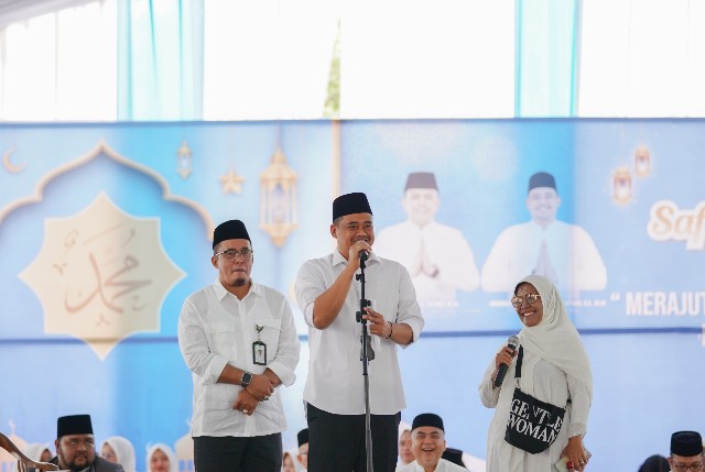Wali Kota Medan, Bobby Nasution, pada tabligh akbar di Mabar