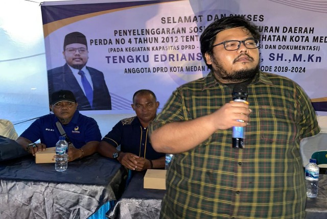 Anggota DPRD Medan Fraksi NasDem, T. Edriansyah Rendy, gelar Sosper X TA 2024 di Medan Timur