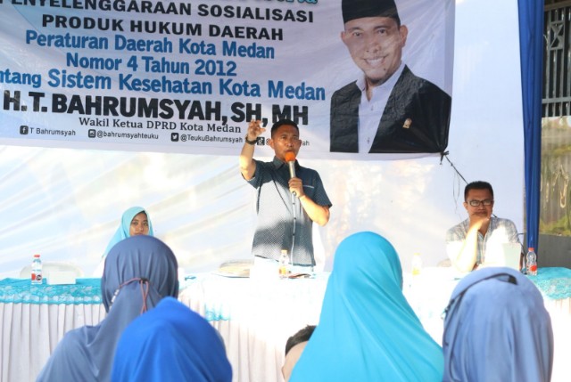 Wakil Ketua DPRD Medan, T. Bahrumsyah, gelar Sosper XII di Medan Marelan
