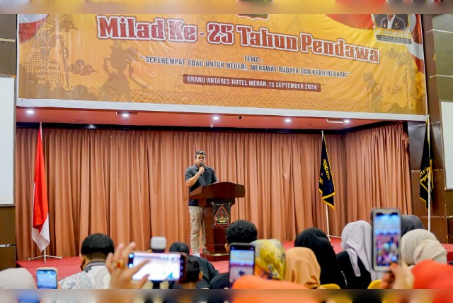 Wali Kota Medan, Bobby Nasution, pada HUT Pendawa