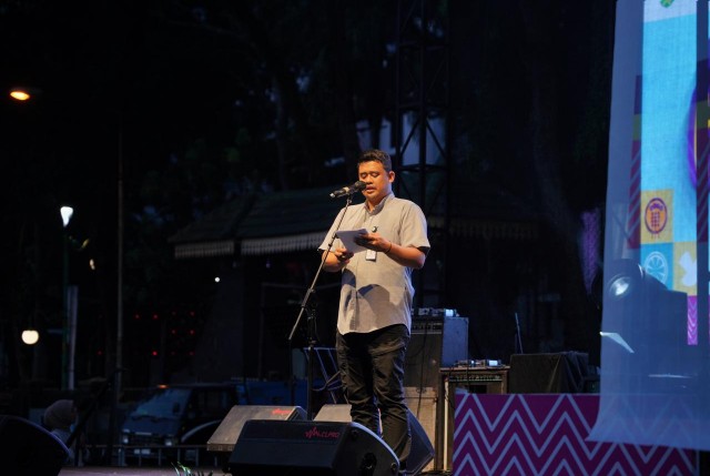 Wali Kota Medan, Bobby Nasution, pada pekan kuliner 2024 di Lapangan Benteng