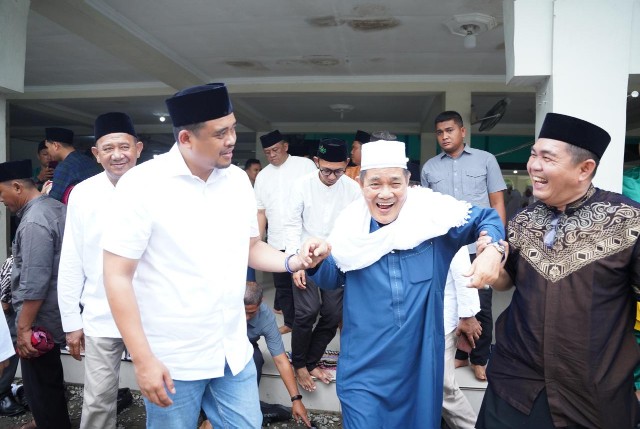 Cagubsu, Bobby Nasution, kunjungi Ponpes di Langkat