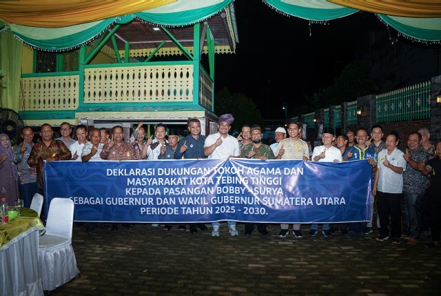 Deklarasi pemenangan, Bobby Nasution, di Tebingtinggi