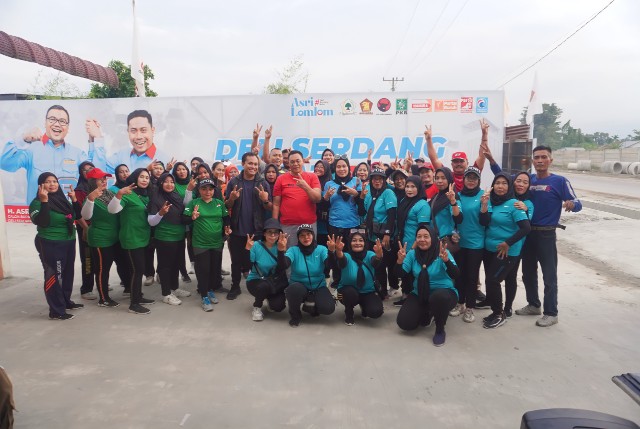 Omak-omak pendukung Paslon ADIL di Deliserdang