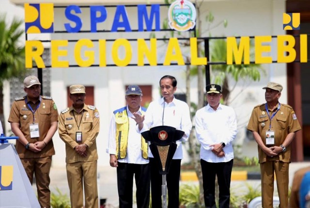Presiden Jokowi resmikan SPAM Mebidang