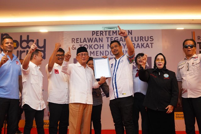 Relawan Tegak Lurus dukung, Bobby Nasution, di Pilgubsu