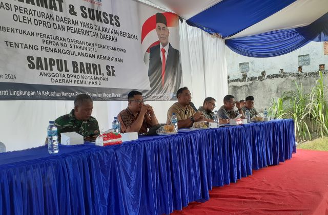 Anggota DPRD Medan Fraksi NasDem, Saipul Bahri, gelar Sosper XII TA 2024 di Marelan 3