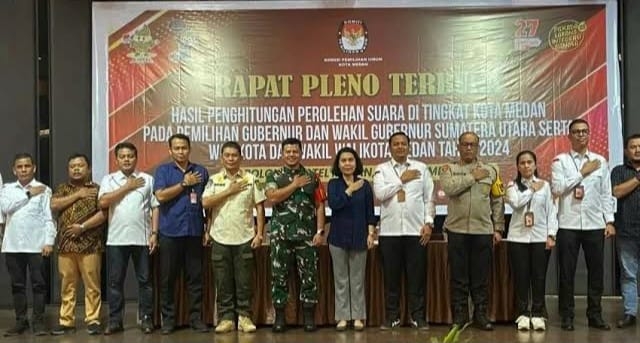 KPU Medan selesai rekapitulasi penghitungan suara