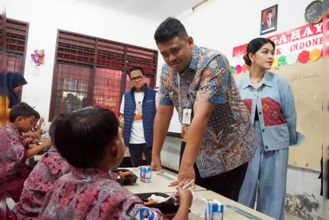 Ujicoba makanan bergizi di Kota Medan