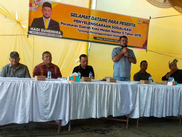 Wakil Ketua DPRD Medan, Hadi Suhendra, gelar Sosper XII TA 2024 di Marelan