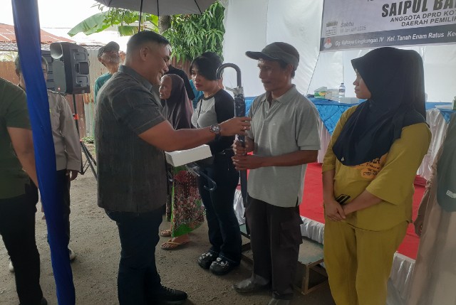 Anggota DPRD Medan Fraksi NasDem, Saipul Bahri, gelar Sosper 1 TA 2025 di Marelan 3