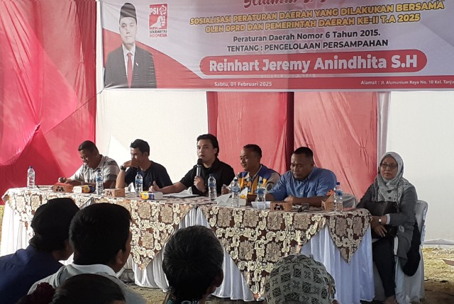 Anggota DPRD Medan Fraksi PSI, Reinhart Jeremy Aninditha, gelar Sosper 2 TA 2025 di Tanjung Mulia 3