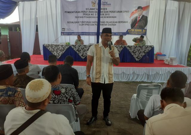 Anggota DPRD Medan Fraksi NasDem, Saipul Bahri, gelar Sosper 3 TA 2025 di Marelan 4