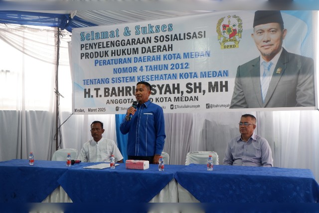 Anggota DPRD Medan Fraksi PAN-Perindo, T. Bahrumsyah, gelar Sosper III TA 2025 di Medan Timur