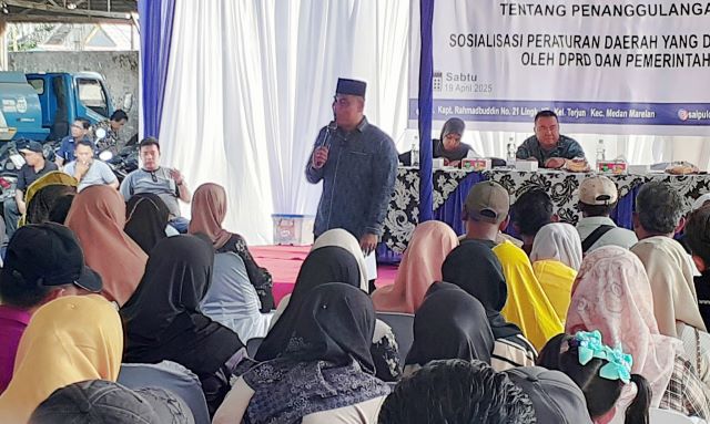 Anggota DPRD Medan Fraksi NasDem, Saipul Bahri, gelar Sosper ke 4 tahun 2025 di Medan Marelan 3