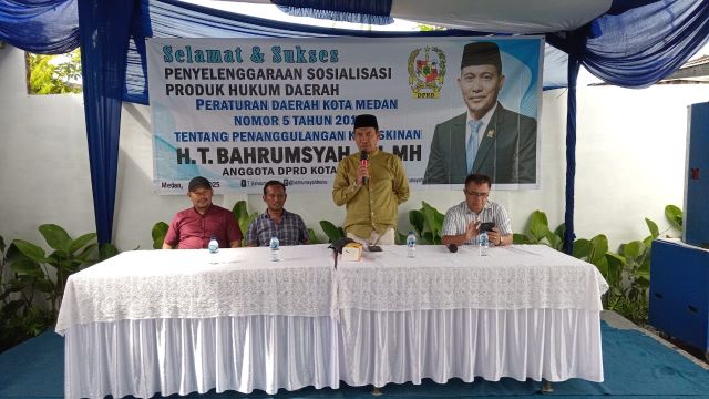 Ketua Fraksi PAN, Bahrumsyah, gelar Sosper IV TA 2025 di Marelan 1