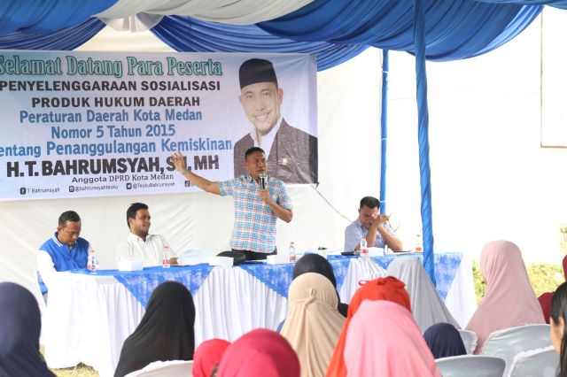 Ketua Fraksi PAN, Bahrumsyah, gelar Sosper IV TA 2025 di Marelan