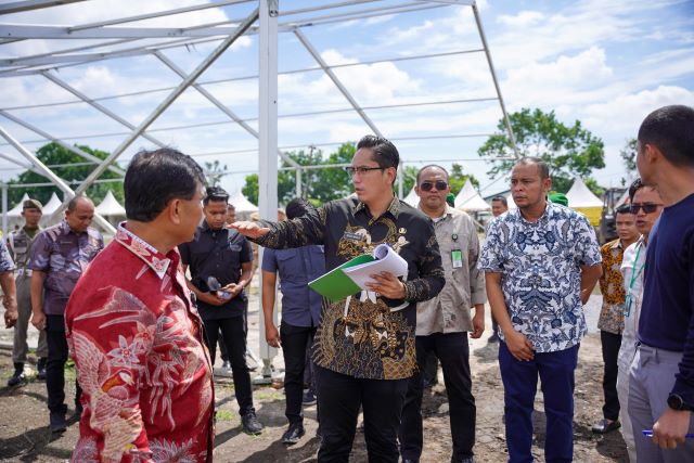 Wali Kota Medan, Rico Tri Putra Bayu Waas, tinjau arena MTQ di Medan Deli