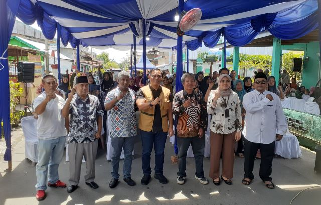 Anggota DPRD Medan Fraksi NasDem, Saipul Bahri, foto bersama usai Sosper V TA 2025 di Medan Belawan