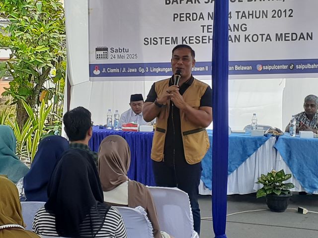 Anggota DPRD Medan Fraksi NasDem, Saipul Bahri, gelar Sosper V TA 2025 di Medan Belawan 2