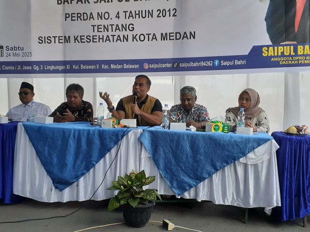 Anggota DPRD Medan Fraksi NasDem, Saipul Bahri, gelar Sosper V TA 2025 di Medan Belawan 2