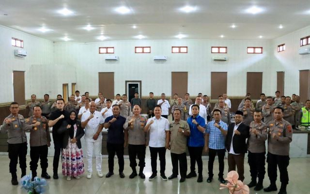Komisi I DPRD Medan melakukan kunjungan kerja ke Polres Belawan