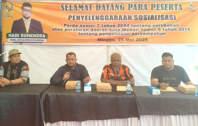 Wakil Ketua DPRD Medan, Hadi Suhendra, gelar Sosper V TA 2025 di Belawan