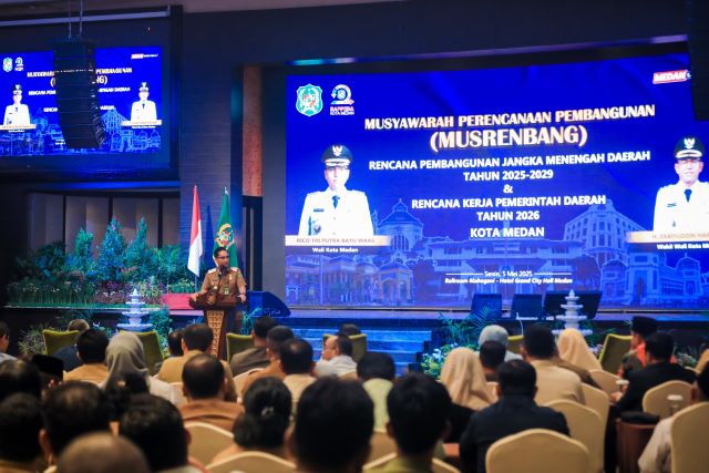 Wali Kota Medan, Rico Tri Putra Bayu Waas, buka Musrenbang RKPD Kota Medan 2026