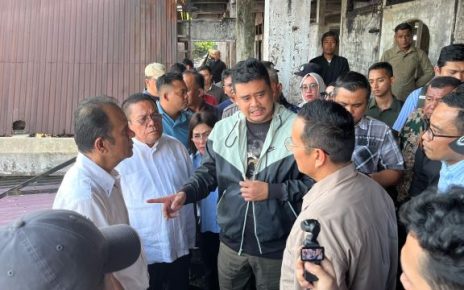 Gubernur Sumut, Bobby Nasution, tinjau Pasar Horas Pematangsiantar yang terbakar