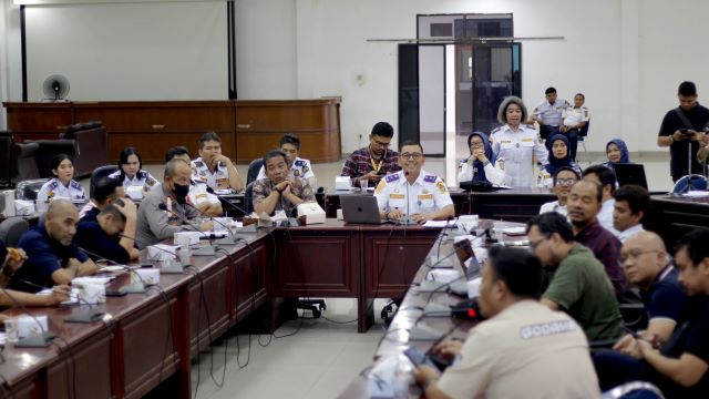Kadishub Sumut, Agsutinus, pada Rakor Regulasi Mengatur Operasional Ojek Online
