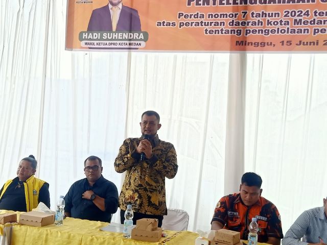 Wakil Ketua DPRD Medan, Hadi Suhendra, gelar Sosper VI TA 2025 di Marelan