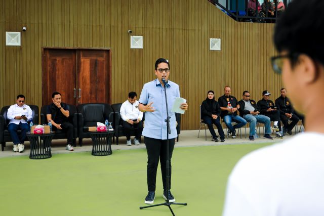 Wali Kota Medan, Rico Tri Putra Bayu Waas, buka kejuaraan tenis lapangan