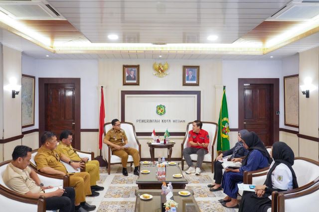 Wali Kota Medan, Rico Tri Putra Bayu Waas, terima audiensi Pengkot IODI