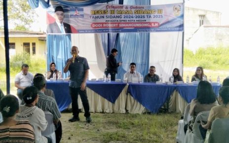 Anggota DPRD Medan Fraksi Demokrat, Dodi R Simangunsong, gelar Reses III Masa Sidang III TA 2025 di Medan Kota
