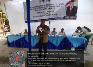 Anggota DPRD Medan Fraksi NasDem, Saipul Bahri, gelar Sosper VII TA 2025 di Kelurahan Besar, Medan Labuhan 1