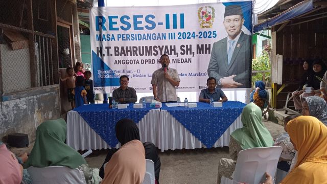 Anggota DPRD Medan Fraksi PAN, T. Bahrumsyah, gelar Reses III TA 2025 di Jalan Asahan Belawan