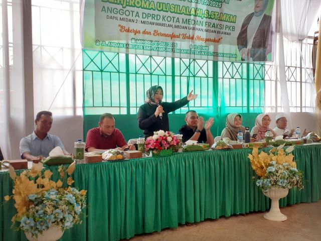 Anggota DPRD Medan Fraksi PKB, Roma Uli Silalahi, gelar Reses III Masa Sidang III TA 2025 di Marelan 1