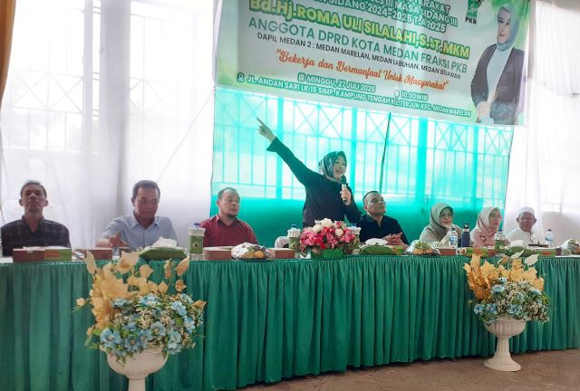 Anggota DPRD Medan Fraksi PKB, Roma Uli Silalahi, gelar Reses III Masa Sidang III TA 2025 di Marelan