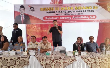 Anggota DPRD Medan Fraksi PSI, Reinhart Jemery Anindhita gelar Reses III Masa Sidang III TA 2025 di Medan Tembung