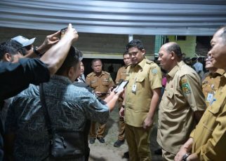 Gubenur Sumut, Bobby Nasution, melakukan kunjungan ke Pulau Kampai, Tanjungpura, Langkat