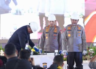 Gubernur Sumut, Bobby Nasution & Kapolri Groundbreaking dapur SPPG di Polda Sumut
