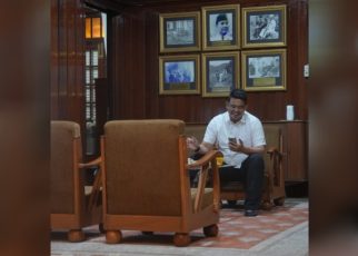 Gubernur Sumut, Bobby Nasution, istirahat di persanggrahan Bung Karno di Parapat