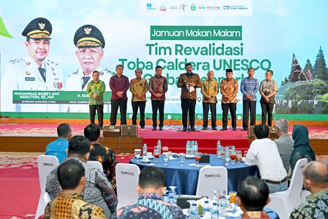 Gubernur Sumut, Bobby Nasution, jamu makan malam Assesor UNESCO