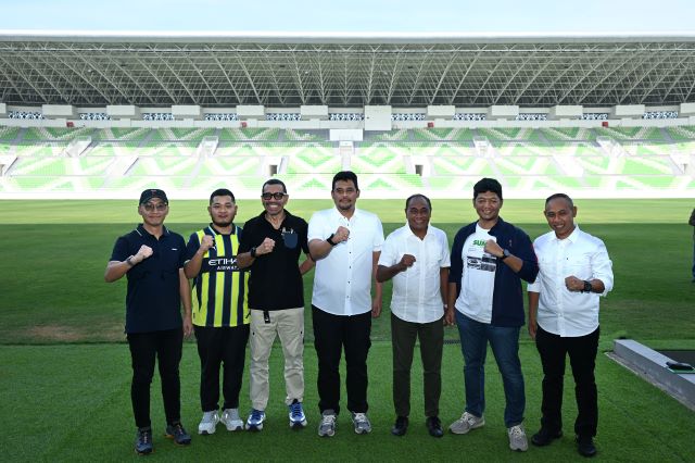 Gubernur Sumut, Bobby Nasution, kunjungi Stadion Utama Sumut